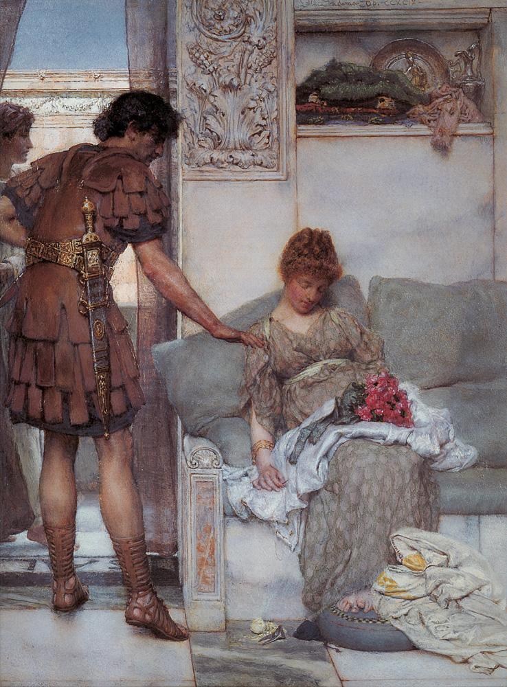 Sir Lawrence Alma-Tadema A Silent Greeting